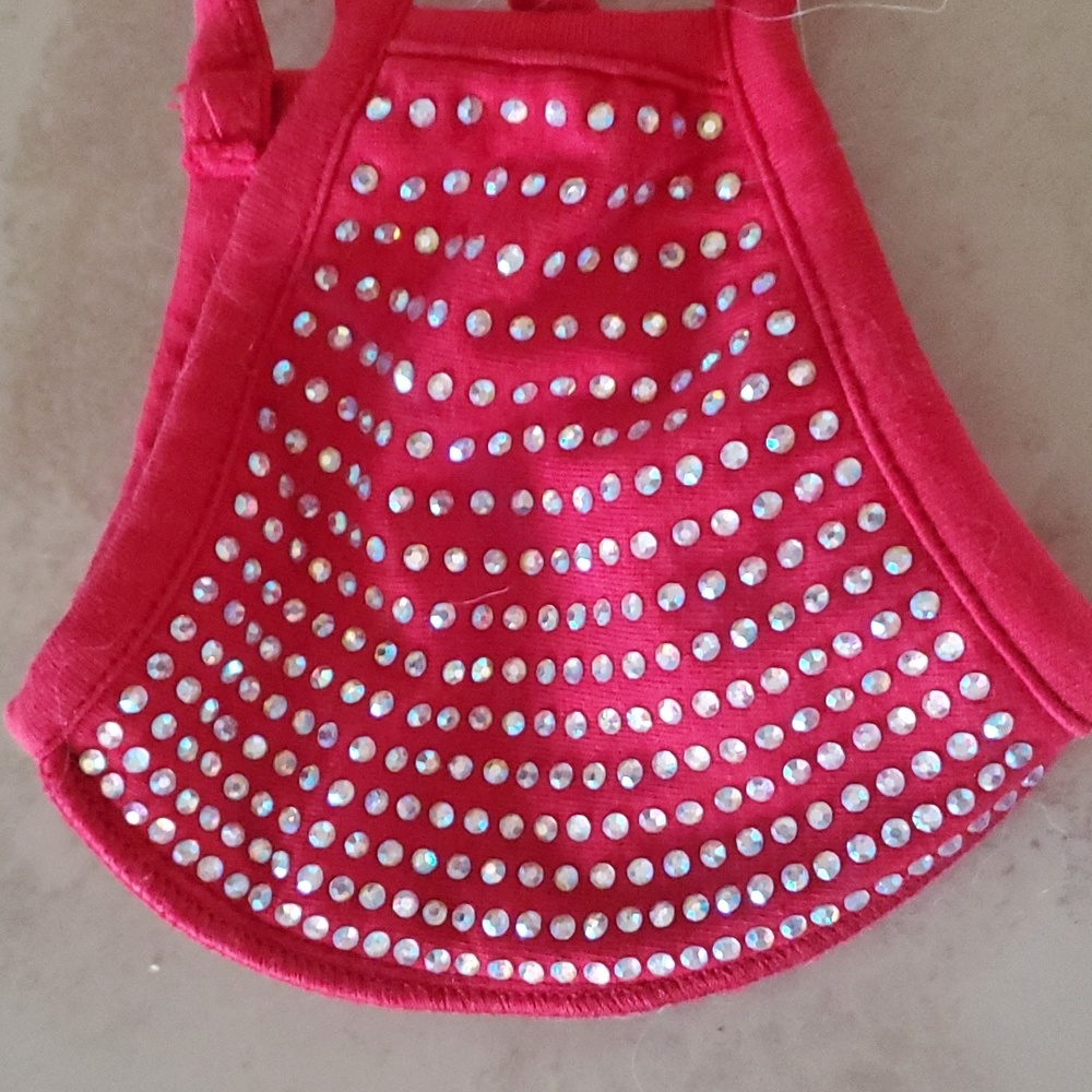 **SALE**Red Jeweled Facemask nwot